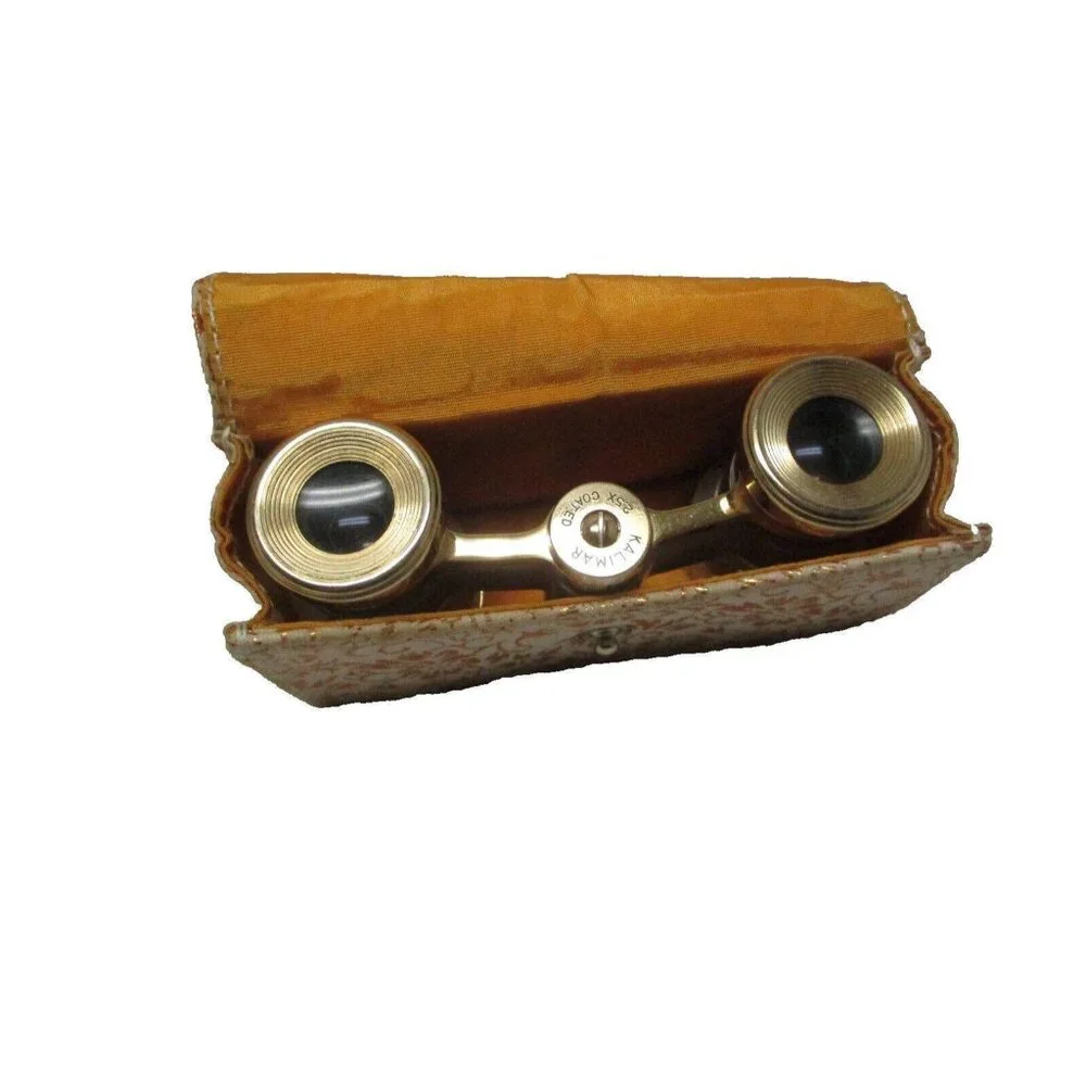 Opera Binoculars Kalimar 2.5X Coated Japan With Carrying Case